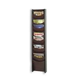 SAFCO PRODUCTS COMPANY / Literature Display Rack,12 Pockets,11x3-3/4x48,Mahogany / SAF4331MH / Sold as 1 Each / Mfr Part # 4331MH