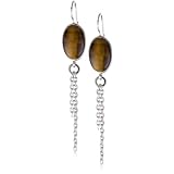 ELLE Jewelry Chocolate Tiger Eye Single Stone