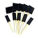 Incredibly Handy Foam Brushes - 10 Brush Set - 4 Sizes - Wood Handles