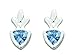 1.50 Ct.T.W. Genuine Trillion Cut Swiss Blue Topaz title=