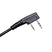 AOER® 2-pin Advanced Nipple Covert Acoustic Tube Bodyguard FBI Earpiece Headset Mic PTT/VOX for Kenwood TK-2202 TK-3202 TK-2312 TK-3312 Nexedge NX-220, NX-320 Puxing PX-888 PX-999 Wouxun KG-679 Plus KG-UVD1 KG-UVD1P Radio