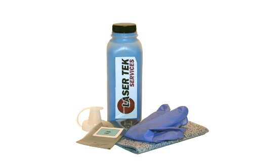 1 Q7581A HP LaserJet CP3505 High Yield Cyan Toner Refill Kit, also for HP Laserjet CP3505 CP3505x CP3505 Printers. Includes Chip!