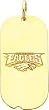 14K Gold NFL Philadelphia Eagles Logo Dog Tag Charm