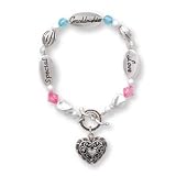 Granddaughter Silver & Crystal Expressively Yours Bracelet