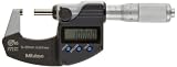 Mitutoyo 293-248 LCD Coolant Proof Micrometer, Friction Thimble, With Inspection Certificate, 0.001mm Resolution, 0-25mm Range