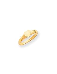 14k Gold Childrens Heart Ring