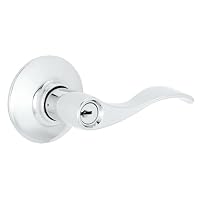 Schlage F51ACC625 Accent Keyed Entry Lever, Bright Chrome