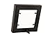 3x3 Solid Wood Made in USA Picture Frame with 1 Inch Border (Gallery Collection) - Black