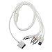 Premium Composite AV Cable + USB Charging Sync Cable for Apple Iphone 3G (Compatible with Firmware Version 2.2), iPhone 8GB, 16GB, iPhone 2G, iPod Nano (3rd / 4th Generation), iPod Touch (1st / 2nd Generation) 8GB, 16GB, 32GB, iPod Classic