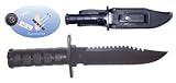 SE KCK086S 12-Inch Stainless Steel Hunting Knife Survival Fishing Kit