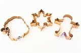 Christmas Cookie Cutters - Copper Cookie Cutter - Choose from Santa Claus, Snowflake or Gingerbread Boy - Or choose all 3!