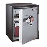 Sentry OA5848 2-Cubic Feet Electronic Tubular Key Fire Safe, 211-Pound, Black/Gunmetal Gray