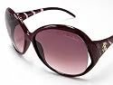 Roberto Cavalli Pegaso 338S 255 Dark Burgundy Plastic Sunglasses