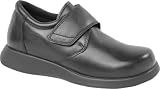 Drew Shoe Women's Blossom Monk Strap Flat,Black Calf,11 M US