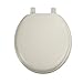 Ginsey Plastic Hinges, Champagne Standard Soft Toilet Seat, Medium