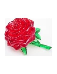 Red Rose 3d Crystal Puzzle Brain Teaser