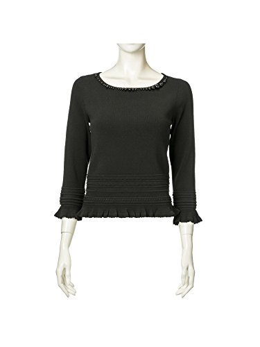 (トゥー ビー シック) TO BE CHIC レーヨンストレッチパールニット W5N10458__