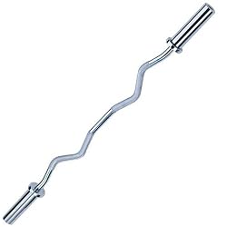 Body Solid 47" Chrome Olympic Curl Weight Bar OB47