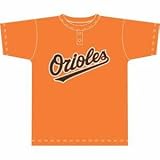 Majestic MLB Crewneck Replica Jersey (T-Shirt)-Baltimore Orioles, Small