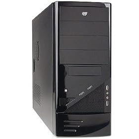 Logisys CS-206BK 10-Bay ATX Computer Case w/480W 20+4-pin PSU (Black)