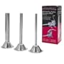 Stuffing Tubes for #22 Meat Grinder Stainless Steel, Set of 3