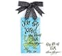 Frog Ceramic Wall Hanging Blue "You Are Loved, John 3:16" the Art of Him