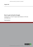 How to get noticed in Google (German Edition)