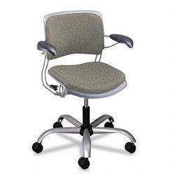 4300 Series Passive Ergonomic Mid Back Swivel Chair, Titanium Base, Lava Fabric... from Lava Lamps