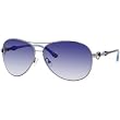 Juicy Couture Beach Bum/S Women's Casual Sunglasses - Shiny Ruthenium/Navy Gradient