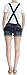 WallFlower Women's Shortalls Juniors Legacy (Standard and Plus), Britney, Medium