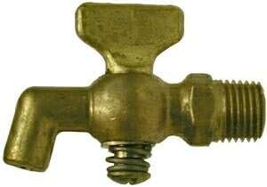 Hanna Rubber 46331 Brass 1/4mip X Bib Tee Handle Air Cock