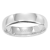 ArtCarved Talisman Plain Palladium Wedding Band Mens 5.0mm Comfort Fit #11-WLDIR5PD_G