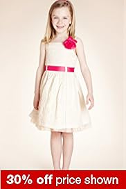 Autograph Pure Cotton Embroidered Sash Dress