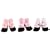 Mud Pie Baby Perfectly Princess Flower Socks, Set of 3