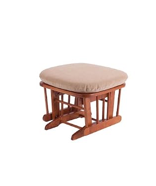 Dutailier BabyGlide Stool - Honey Pine & Cream
