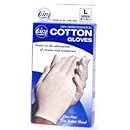 Cara 100% Dermatological Cotton Gloves, Sizes 8-1/2 - 9-1/2, Large - 1 Pair/ pack