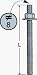 Simpson Strong Tie #RFB5X8HDG-R-WEST 5/8x8 HDG Retro Bolt