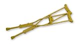 Wooden Crutches 4'10 to 5'8