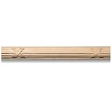 1-7/8'W X 1'TH X 96'L (Repeat 11'), Hand Carved REED & RIBBON Hard Wood Molding, (Zakros Moulding)