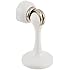 SOSS Zinc Magnetic Door Stop with Hidden Screw Mounts, White Exterior Finish
