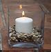 5 Clear Glass Square Vase 5x5x5