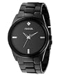 Fossil #4482 Men's Black IP Analog Black Dial Watch