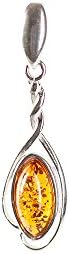 Sterling Silver 925 Cognac Pendant Batic Amber Baltic Amber