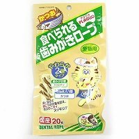 アースバイオケミカル 食べられる歯みがきロープ プラクオ 愛猫用かつお 20g