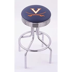 Click here to buy University of Virginia UVA Cavaliers Chrome Metal Bar Stool Barstool .