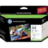 HP 564 Ink Cartridge in Retail Packaging, Photo Value Pack (CG925AN#140)