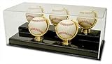 BCW Deluxe Acrylic Five Gold Glove Baseball Display - Acrylic Base - 1&nbsp;Display(s)&nbsp;per&nbsp;Pack (Quantity of 9)