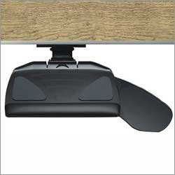 WorkRite 2133-17 Banana-Board Keyboard Tray w 17 pin arm and Track + Mouse Palm Support