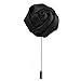 Men Lapel Flower Brooch Boutonniere Tuxedo Stick Pin Black