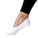 BASIC MID-Cut - No Show Active SoleHugger Loafer Active SoleHugger Loafer Socks for Women - Guaranteed Non-Slip - White Regular 4 pairs